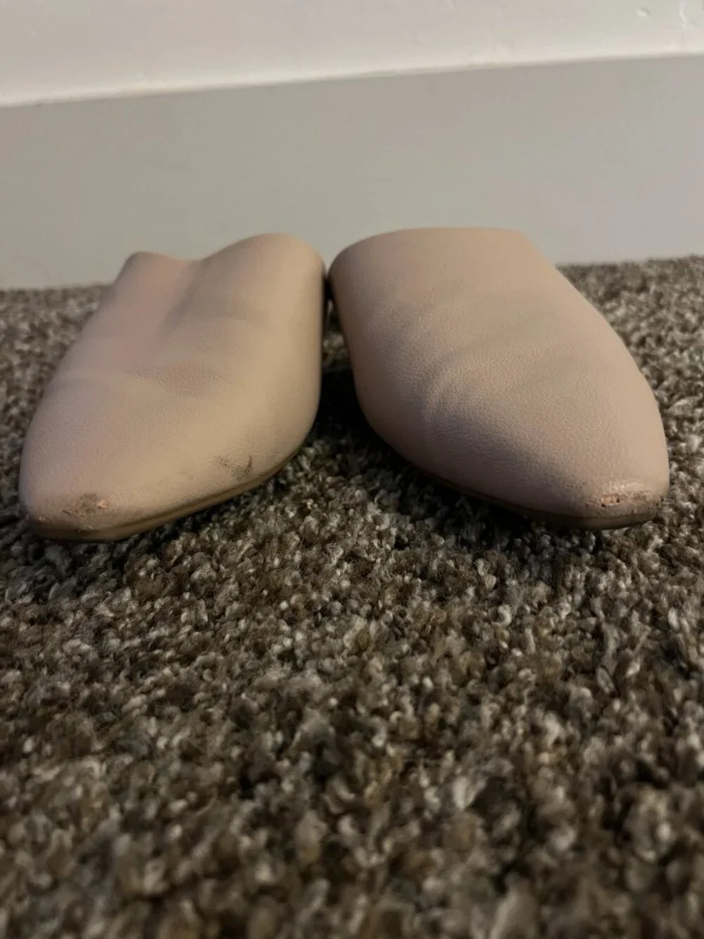 A New Day beige pointed toe mules / flats - women's 9.5